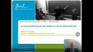 DIP 8.2 - Ziegler: La reconnaissance des &eacute;tats et gouvernements en droit international