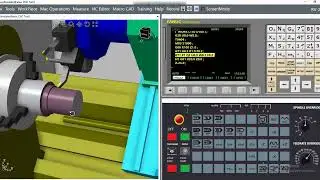 Macro CNC Simulator &ndash;Turning Operation Fanuc Lathe Machining Simulation #simulation #fanuc #turning