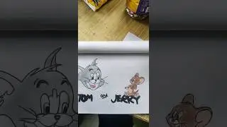 Make a drawing of tom and jerry #varun art studio #shorts
