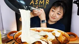 (real sound) Spicy Braised Chicken (DAKBOKKEUMTANG) w. MOZZARELLA CHEESE