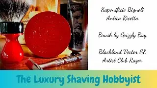 Saponificio Bignoli Antica Ricetta - Blackland Vector SE Razor - Grizzly Bay Brush
