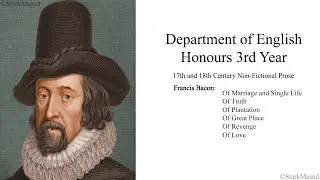 Comment on Bacon's prose style with references to his essays.