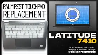 Как заменить сенсорную панель с упором для рук | Dell Latitude 7410