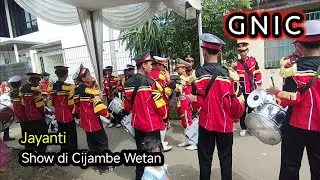 Jayanti Drumband GNIC atraksi di Cijambe Sukabumi