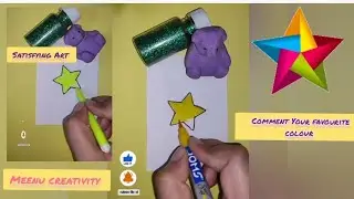 Color Filling ⭐|| Satisfying Art || Comment Your Favourite Colour #Meenucreativity