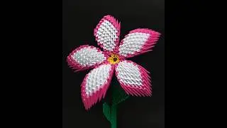Making a Beautiful 3D Origami Flower Easy