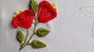 Very Easy to flower this technique hand embroidery design, embroidery work 