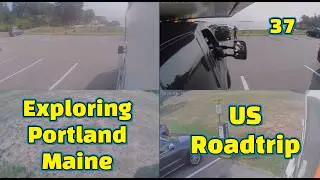 Portland to Somersworth, NH-US Roadtrip 4 RV Cameras