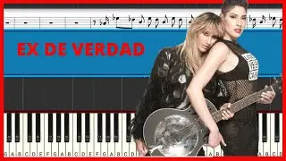 HA-ASH - Ex de Verdad | Piano Tutorial | Midi