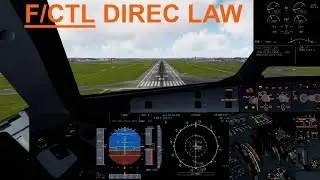 DIRECT LAW LANDING at Blagnac (AIRBUS Headquarters) | FAC FAILURE | FSLabs A320 | Flightbeam scenery