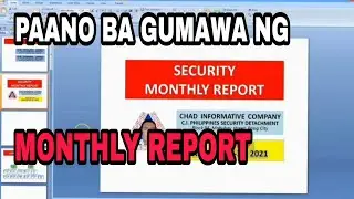 MONTHLY REPORT SAMPLE || How to write a Monthly report || Security Job in Malta NY state