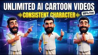 Unlimited AI Cartoon Videos 😱 | Consistent Character Using AI (Step-by-Step)
