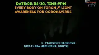 Village Pashchim Manikpur All People Take Step|Torch Light And Pradip Jalalen|On 5th April 2020,9PM