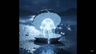 🌊 Magical Glowing Jellyfish Emerging from Ocean Shell | Epic CGI Fantasy Animation ✨