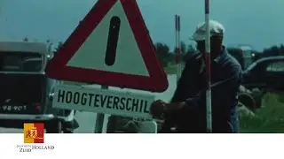 Aanleg Weg Gouda - Stolwijk - Bergstoepse Veer 1955-1959 | Provincie Zuid-Holland