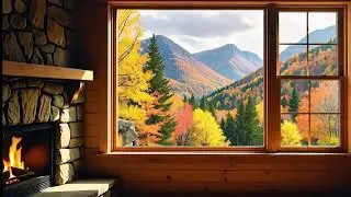 9 hours of Appalachian Cabin Lofi 🍂☔ Fall Rain & Fire #lofi Hip Hop Beats to Study/Relax to