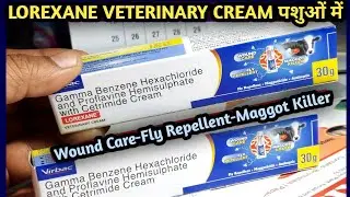 LOREXANE Veterinary Cream||इस क्रीम के फायदे पशुओं में कब कैसे/Fly Repellent-Maggoticide-Antiseptic