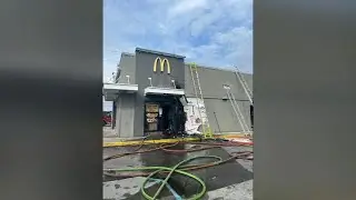 Fern Creek firefighter taken to hospital after battling fire at Louisville McDonald's