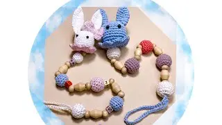 How to Crochet Pacifier Clip [ Tagalog Tutorial ]