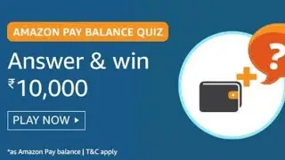 Amazon Pay Balance Quiz Answers &ndash; Win Rs.10,000 [8 July 2020]