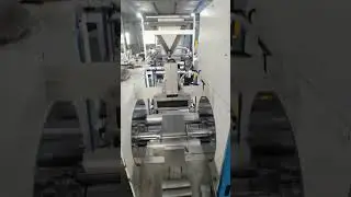 Auto strip threading garbage bag rolling garbage bag making machine single line #bagmakingmachine