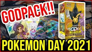 I PULLED A GODPACK!! - POKEMON DAY 2021 + REACTION
