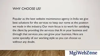 Website Maintenance Services in Delhi, India