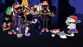 Monika looks kinda... yeah FNF VS Monika.EXE V2