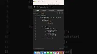 LeetCode 20: Valid Parentheses. A simple introduction to stacks! #coding #python #programming