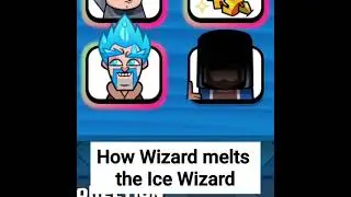 Wizard Melting the Ice Wizard Emote Combo #clashroyale