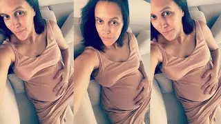 Neha Dhupia Flaunting her Baby Bump without any Makeup before her Delivery from hospital