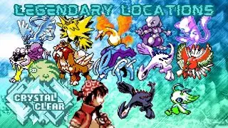 Pokemon Crystal Clear - All Legendary Locations (ver 2.5.11)