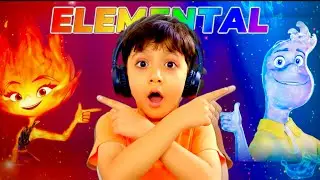 FIRE & WATER?! 6-Year-Old's INSANE Reaction to Elemental (Pixar) Trailer! 🔥💧R galaxy