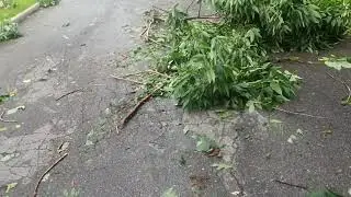 Crazy Storm Derecho Des Moines Iowa | Severe damage and power outage