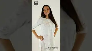 Dorota dlouh&aacute; bavlněn&aacute; nočn&iacute; ko&scaron;ile s knofl&iacute;čky Lea ecru