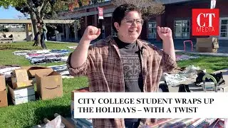 City College student wraps up the holidays &ndash; with a twist