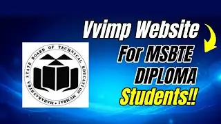 🎓 MSBTE Official Website Use Kase Karaiche | First Year Diploma Students | DiplomaTech Academy