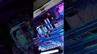 Оцените этот ПК от 1 до 10! - Lian Li O11 Dynamic Evo, белый, с водяным охлаждением, фиолетовый, #шорты