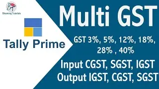Multi GST on Different Items | Input CGST, SGST, IGST | Ouput CGST, SGST, IGST, 3%,12%,5%,18%,28% et