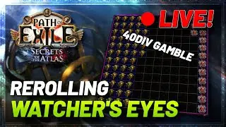 PoE 3.26 - Watcher's Eye Gamble, then Prepping NEW BUILD!