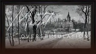 Monochrome Winter Palace Landscape: Black Framed TV Art 4K Screensaver