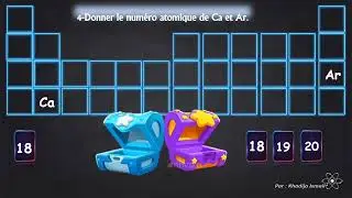 EB9 chimie: exercice jeu des atomes dans un tableau p&eacute;riodique.
