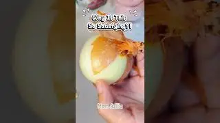 Relaxing Onion Peeling Sound #asmrvideo #shorts   #peelingsound #relax #asmrshorts #satisfyingvideo