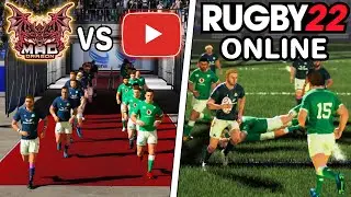 Rugby 22 ONLINE! An actual good multiplayer match - SCOTLAND vs IRELAND | MaD Dragon vs Subscribers