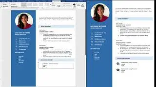 Designing Eye popping Resume using Microsoft Word - Free Resume Template.f243