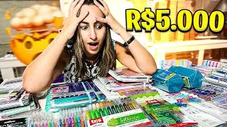 SEPARANDO 5 MIL REAIS EM PAPELARIA | PAPELARIA ART PEL