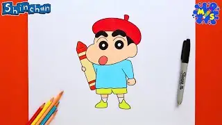 Shinchan Drawing | How to Draw Shinchan Easy Step by Step