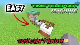 I can build (TIME TELEPORT MACHINE)😱 in MINECRAFT!