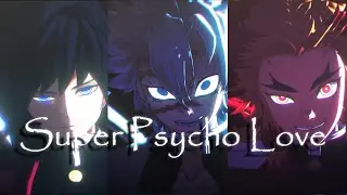【鬼滅のMMD】SuperPsychoLove【不死川実弥・冨岡義勇・煉獄杏寿郎】
