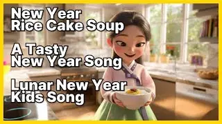 🎵 Kids Song | New Year Rice Cake Soup | Lunar New Year Food Song | Melo & Meloo Kids